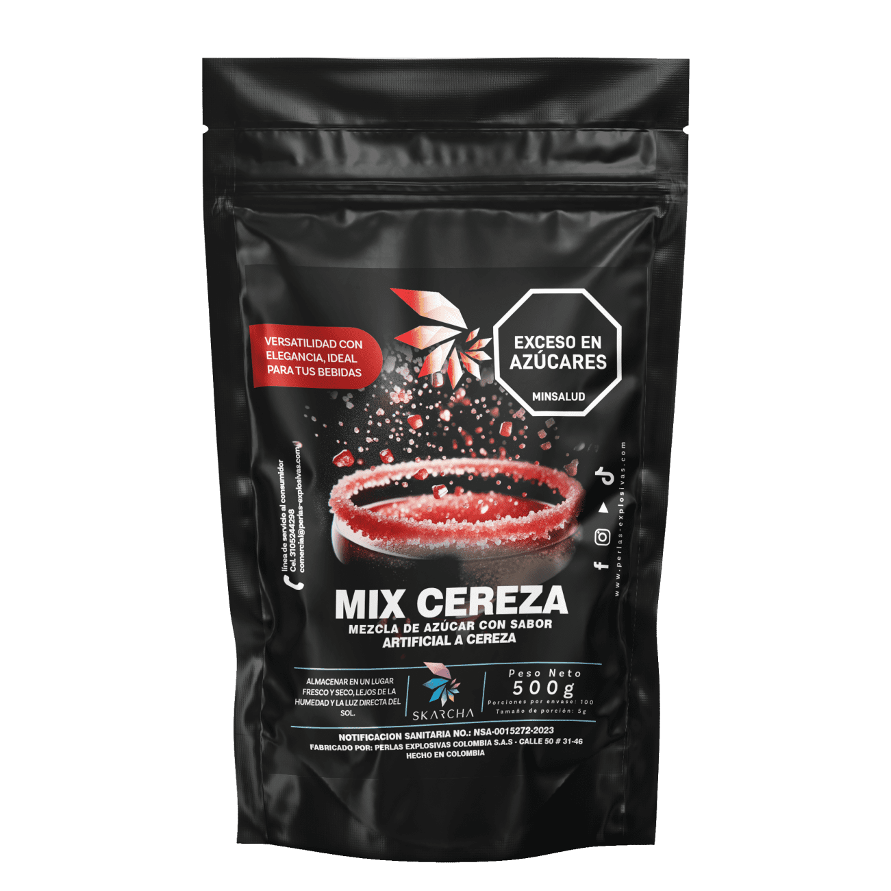 AZUCAR CEREZA SKARCHA X 500 GR