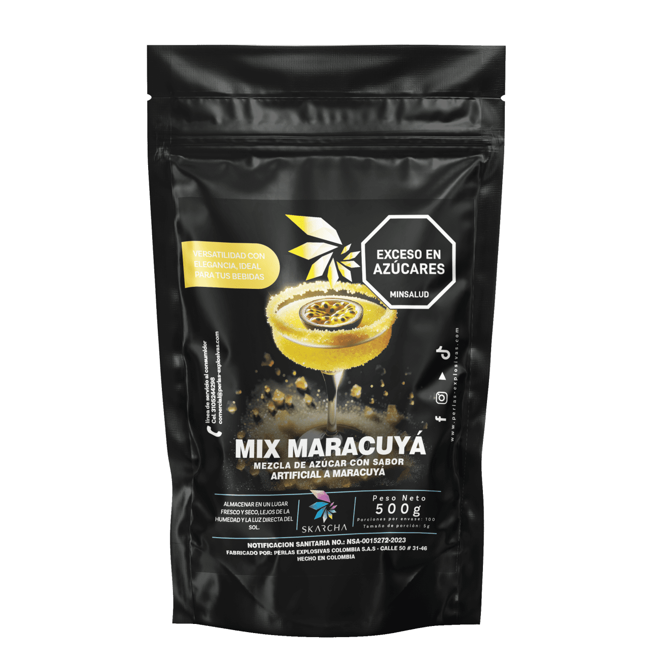 AZUCAR MARACUYA SKARCHA X 500 GR